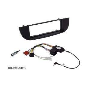 9´´ monteringssats Fiat 500 fre ansiktslyftning/svart