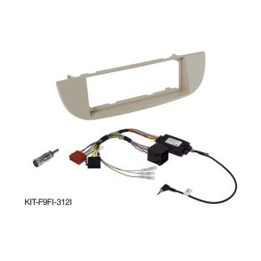 Alpine 9´´ monteringssats Fiat 500 - fre ansiktslyftning