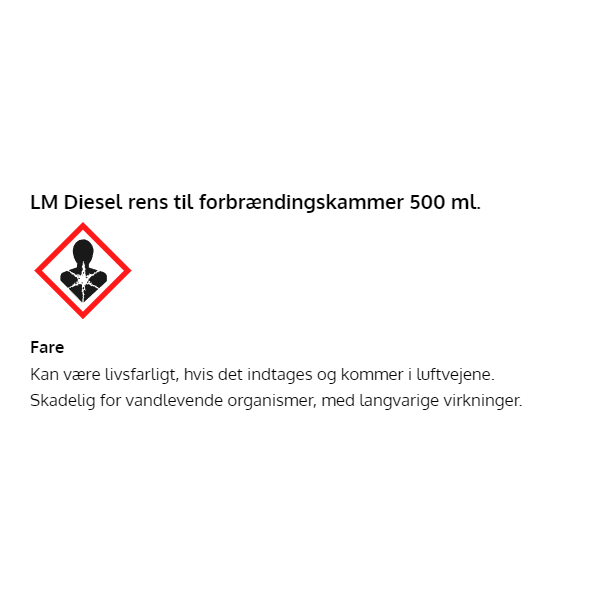 Liqui Moly Diesel rens til forbr&aelig;nding 500 ml.