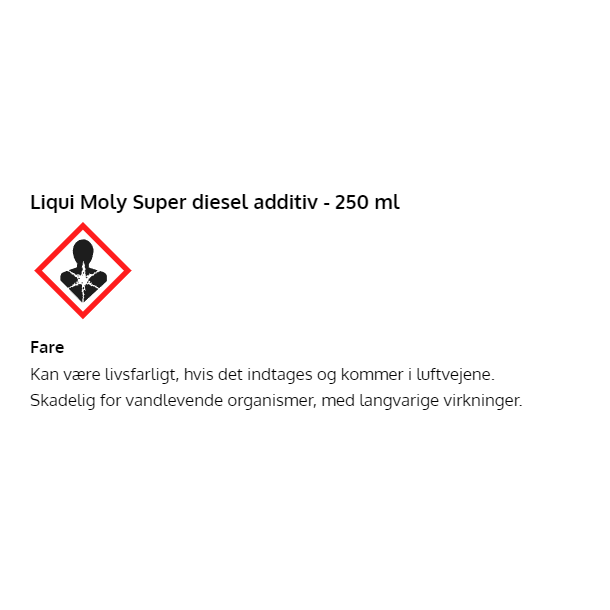 Super diesel additiv fra Liqui Moly - Billigst på