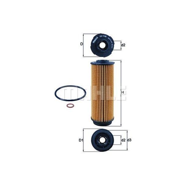 MAHLE oljefilter OX 1146D