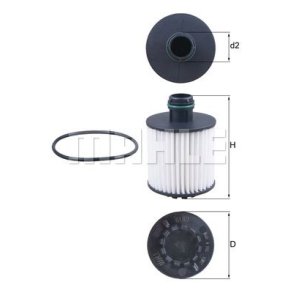 MAHLE oljefilter OX 1171D