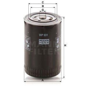 MANN Oliefilter WP931