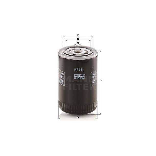 MANN Oljefilter WP931