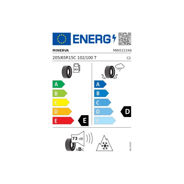 MINERVA Vinterd&aelig;k 205/65R15 S110