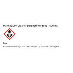 Mannol DPF Cleaner partikelfilter rens - 400 ml,