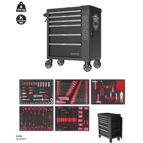 V&aelig;rkt&oslash;jsvogn sort 385 dele