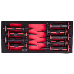 Dyknagle- og kørnerværktøjssæt 9 dele