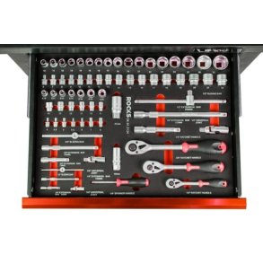 Værktøjsæt 1/2 3/8 1/4 72 dele