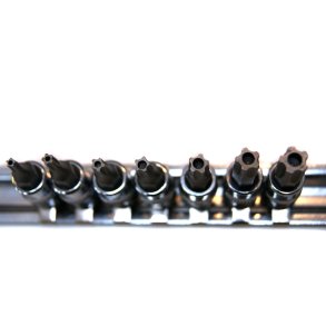 Topn&oslash;gles&aelig;t 1/4 torx-5 sikker 7 dele.