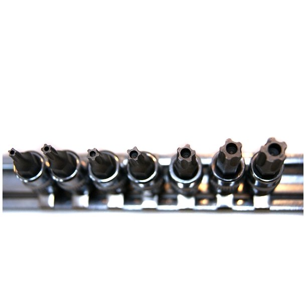 Topnglest 1/4 torx-5 sikker 7 dele.