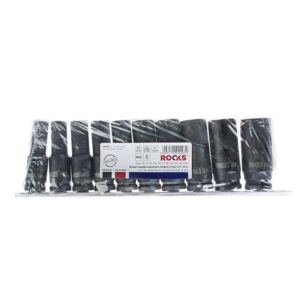 Topnglest lange 6-sidet 1/2 10 dele 10-24 mm