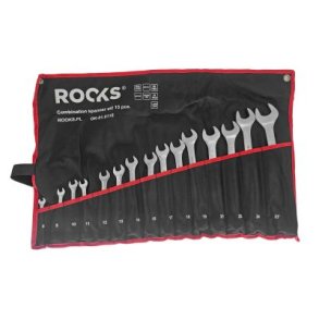 Sæt med 15 stk. skraldenøgler ring-fladnøgler