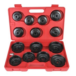 Oliefilternøgler 15 stk hætteformet