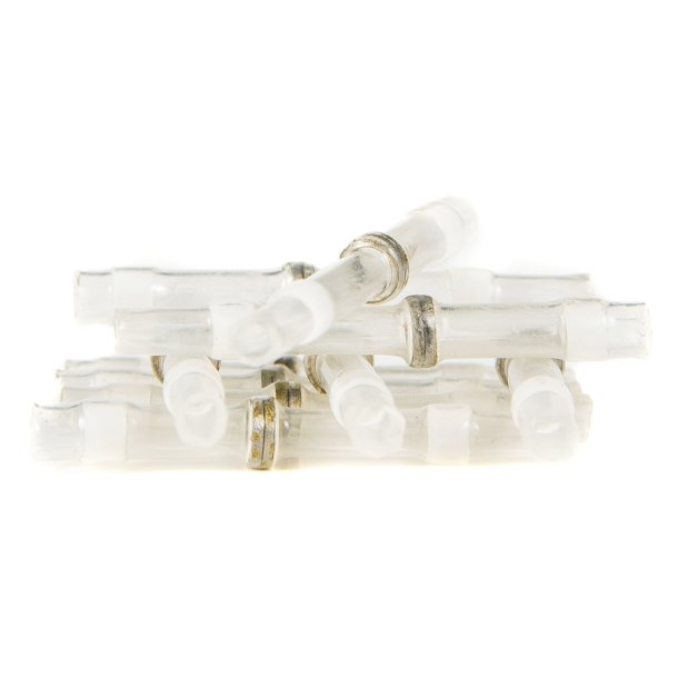 Kabelsreparationst 17 mm hvid 10stk