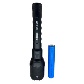 Lommelygte alu-kraftst&aelig;rk 10.000 lum 4000 mah