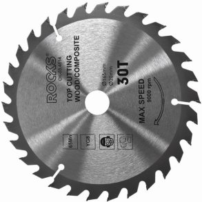 Skæreskive træ 165x20 mm 65mn-yg8 tykkelse 22 mm