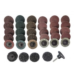 Slippe- og polerskive flexipad 50 mm skaft 6mm sæt