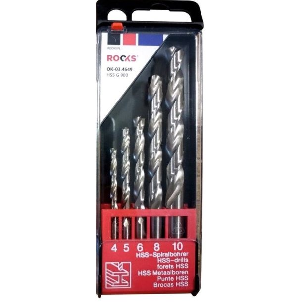Pro hss metalbor bore g 900 n/mm2 st 5stk 4/5/6/8
