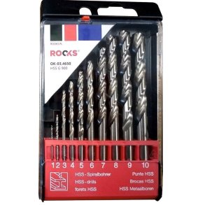 Pro hss metalbor bore g 900 n/mm2 s&aelig;t 10stk 1/2/3/