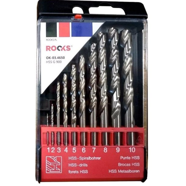 Pro hss metalbor bore g 900 n/mm2 st 10stk 1/2/3/