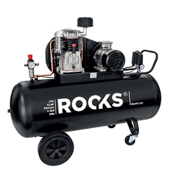 Stempekompressor 270 l - 55 hk - 640 l/min - 11 ba