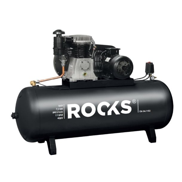 Stempekompressor 500 l - 75 hk - 840 l/min - 11 ba