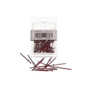 Blindnite aluminium-rød 29x9 mm 50 stk