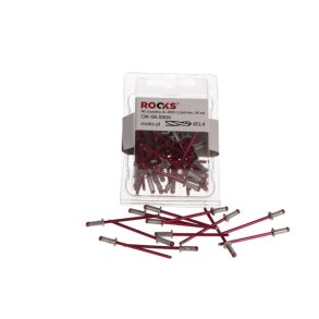 Blindnite aluminium-rød 32x9 mm 50 stk