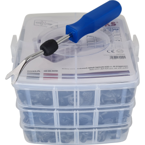 Sæt med bilbetrækningsklips 620stk med hættrækker