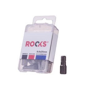 Bit 1/4x 25 mm x hex 8 impact cvmo-s sæt 10 dele.