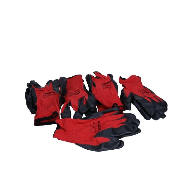 Polyester-nitrillhandsker strrelse xl 5 par arbej