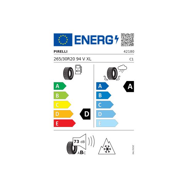 PIRELLI Vinterd&aelig;k 265/30R20 PZero Winter (MGT)