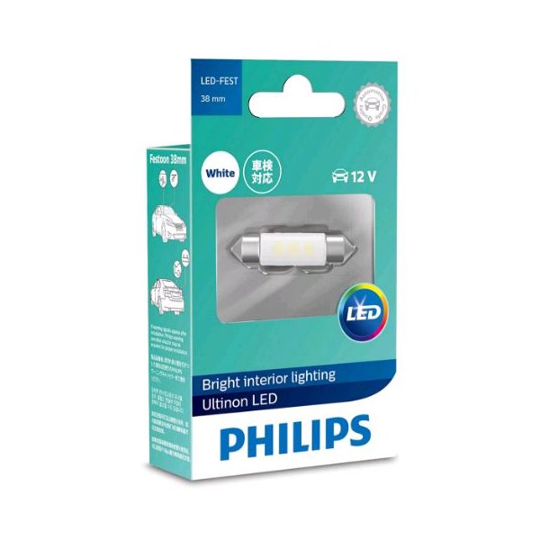 Phillips gl&ouml;dlampa 38 mm Ultinon - 6000K (1 st)