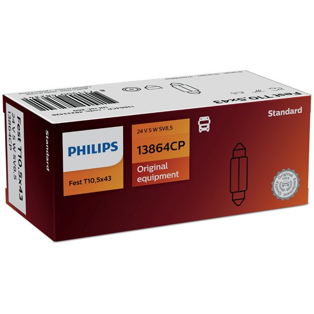 Phillips gldlampa C10W Pinol (1 st)