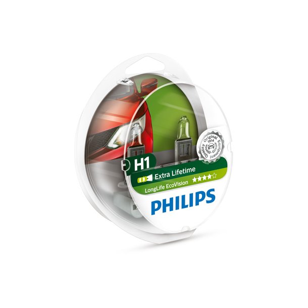 Phillips p&aelig;re H1 LongLife EcoVis (2 stk)