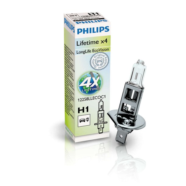 Phillips p&aelig;re H1 LongLife EcoVision (1 stk)