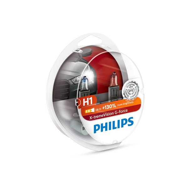 Phillips p&aelig;re H1 XtremeVision G-Force (2 stk)