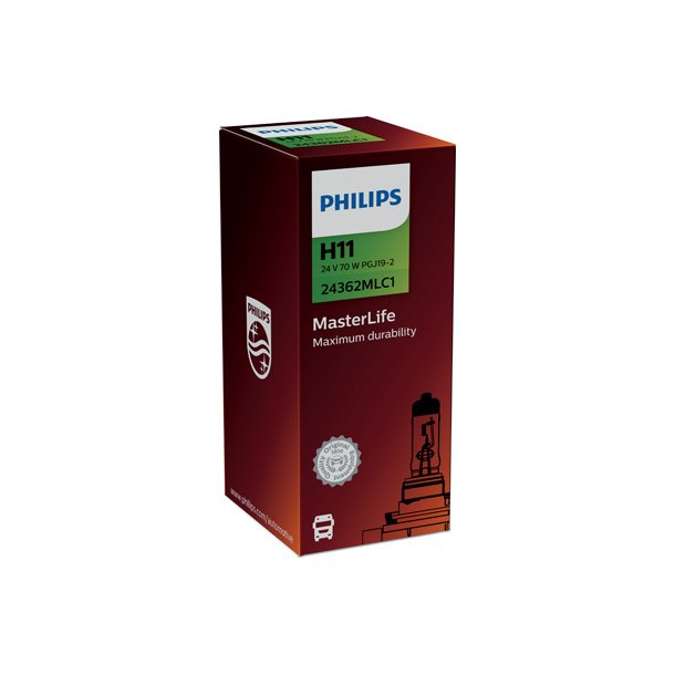 Phillips gl&ouml;dlampa H11 MasterLife (1 st)