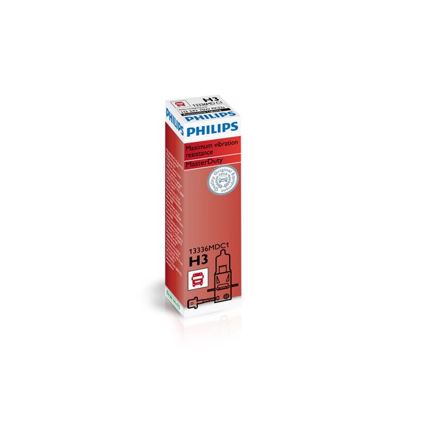 Phillips gl&ouml;dlampa H3 MasterDuty (1 st)
