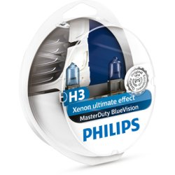 Phillips p&aelig;re H3 MasterDuty BlueVision (2 stk)