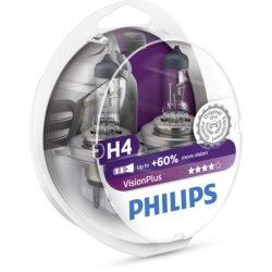 Phillips p&aelig;re H4 VisionPlus (2 stk)