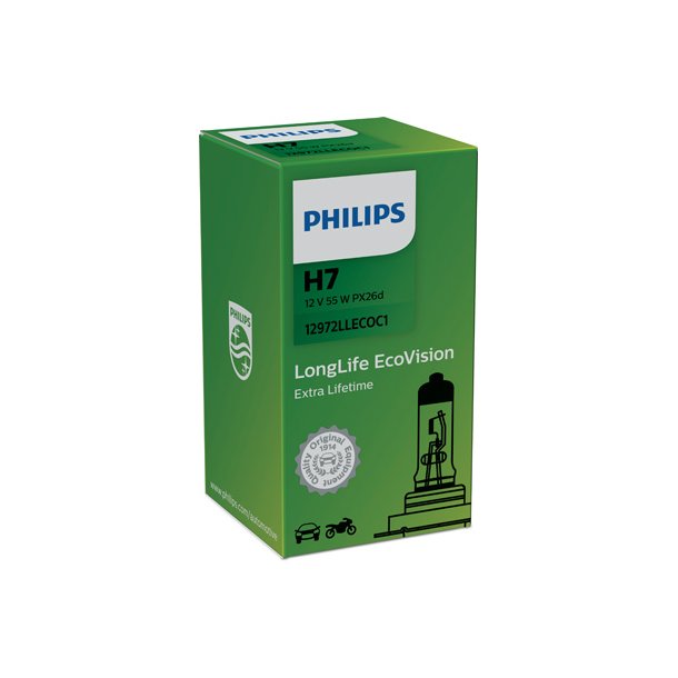 Phillips p&aelig;re H7 LL EcoVision (1 stk)
