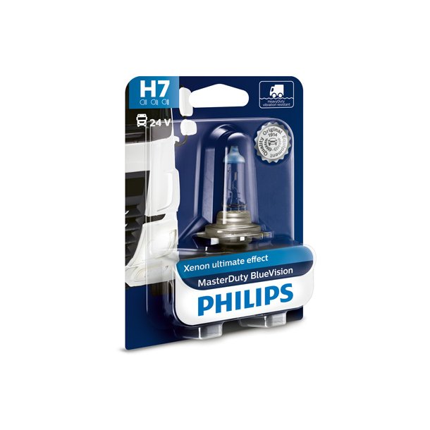Phillips p&aelig;re H7 MasterDuty BlueVision (1 stk)