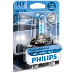 Phillips p&aelig;re H7 WhiteVision Ultra (1 stk)