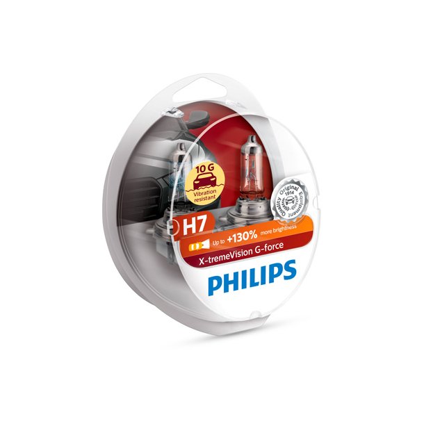 Phillips p&aelig;re H7 XT Vision G-Force (2 stk)
