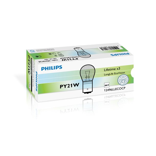 Phillips gldlampa PY21W (1 st)
