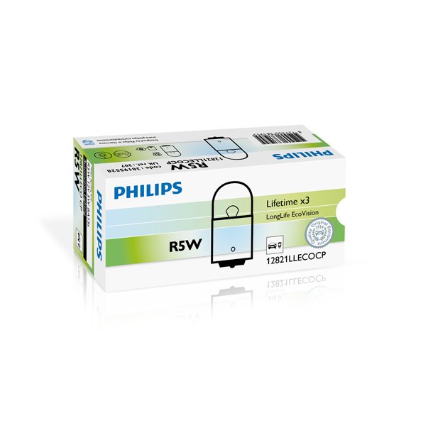 Phillips p&aelig;re R5W LL EcoVision (1 stk)
