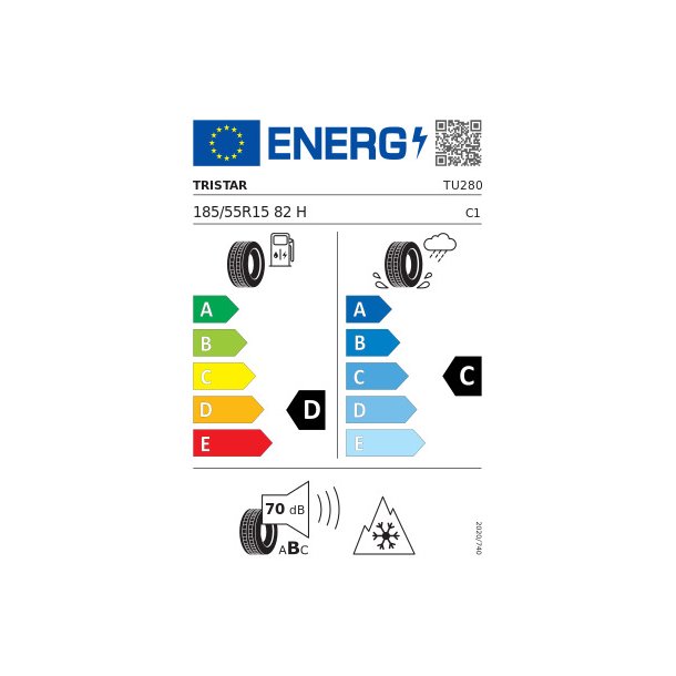 TRISTAR Vinterd&aelig;k 185/55R15 SNOWPOWER HP