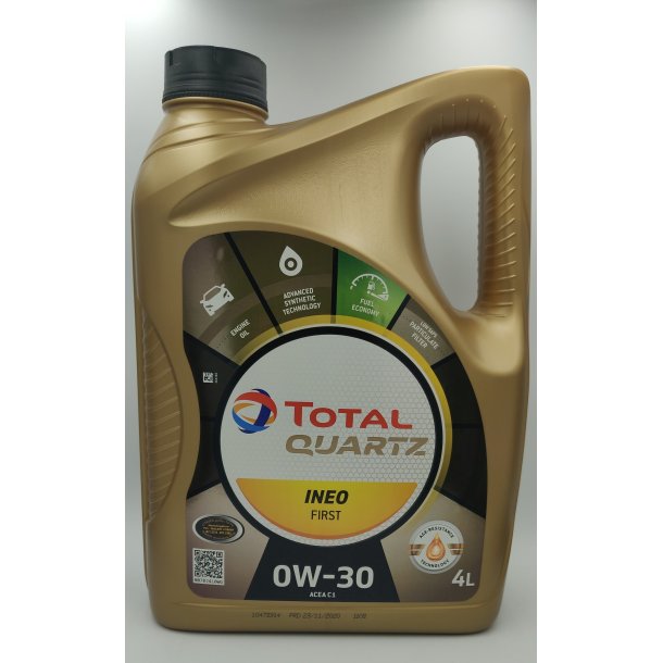 Motorolie Total Quartz Ineo First 0W30 C1 - 4 ltr
